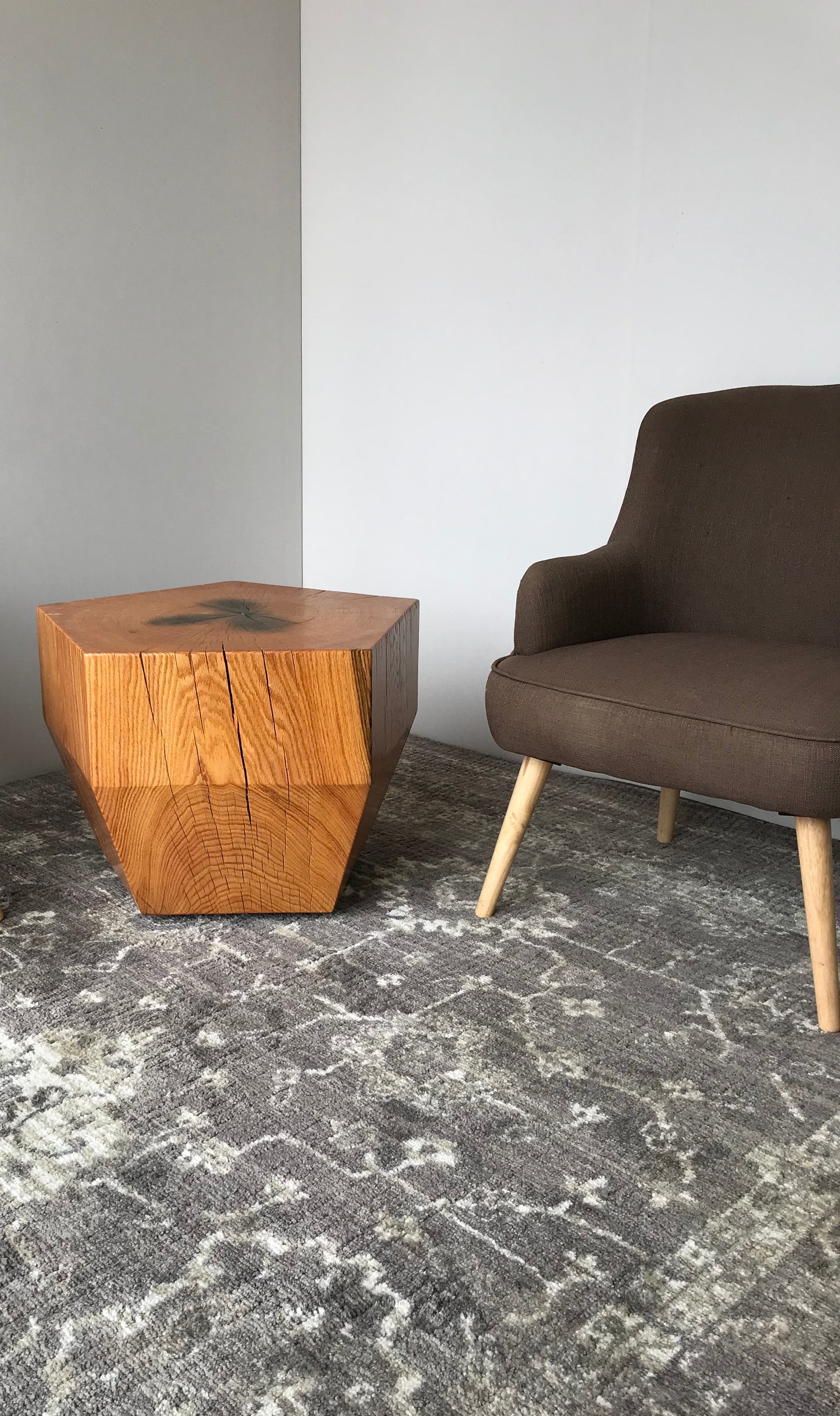 GEOAK sculptural coffee table