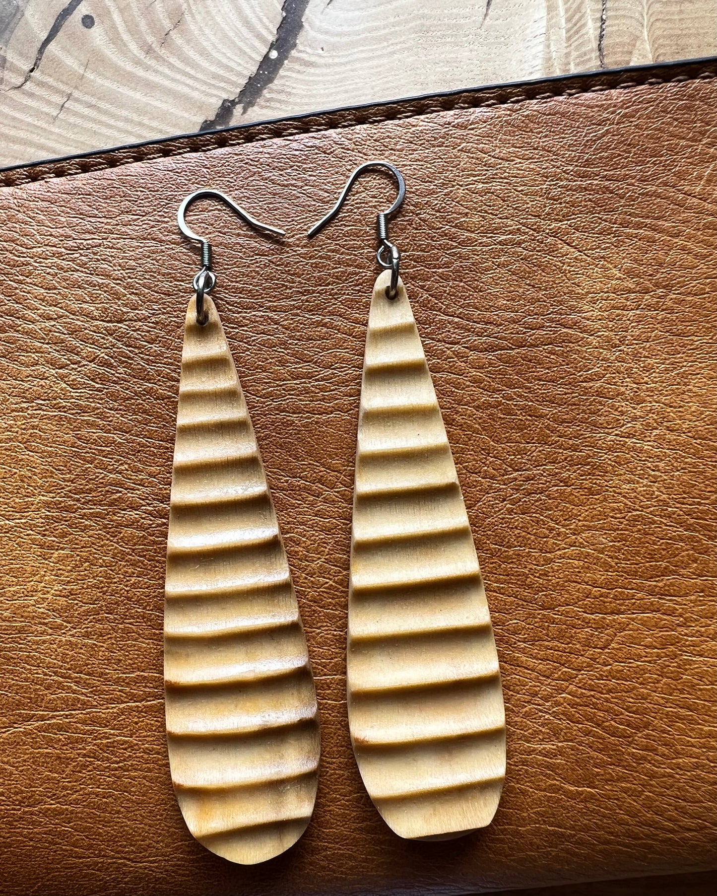 Architectural dangle earrings