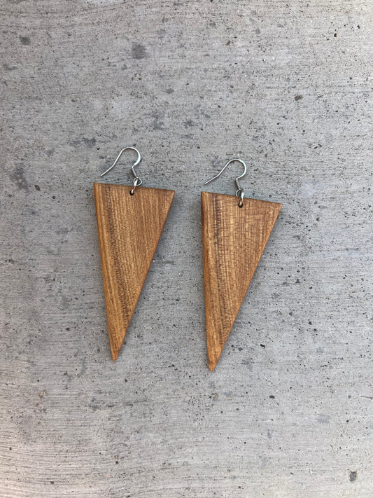 Triangle dangle earrings