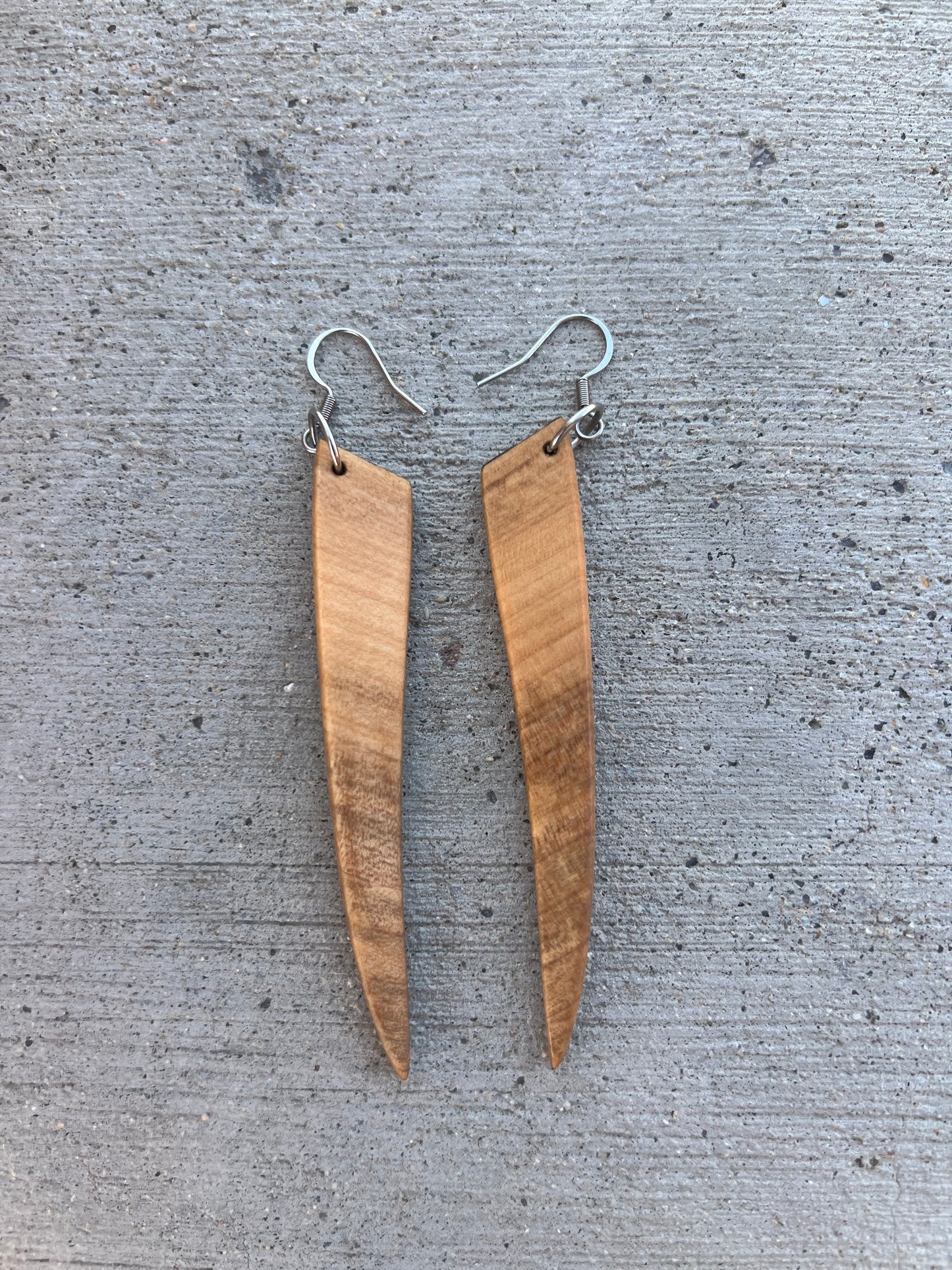Natural wooden earrings