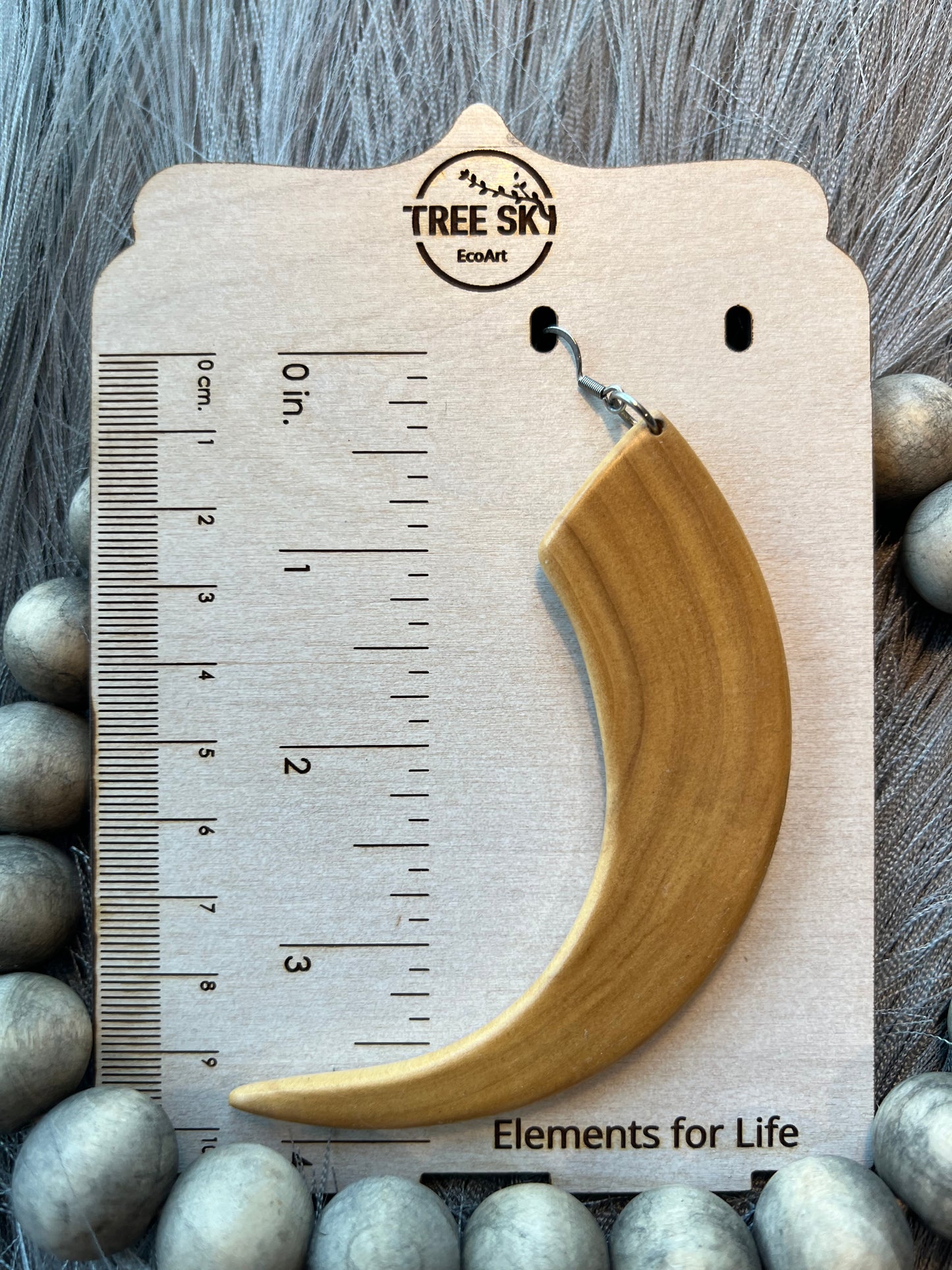 Long handmade earrings