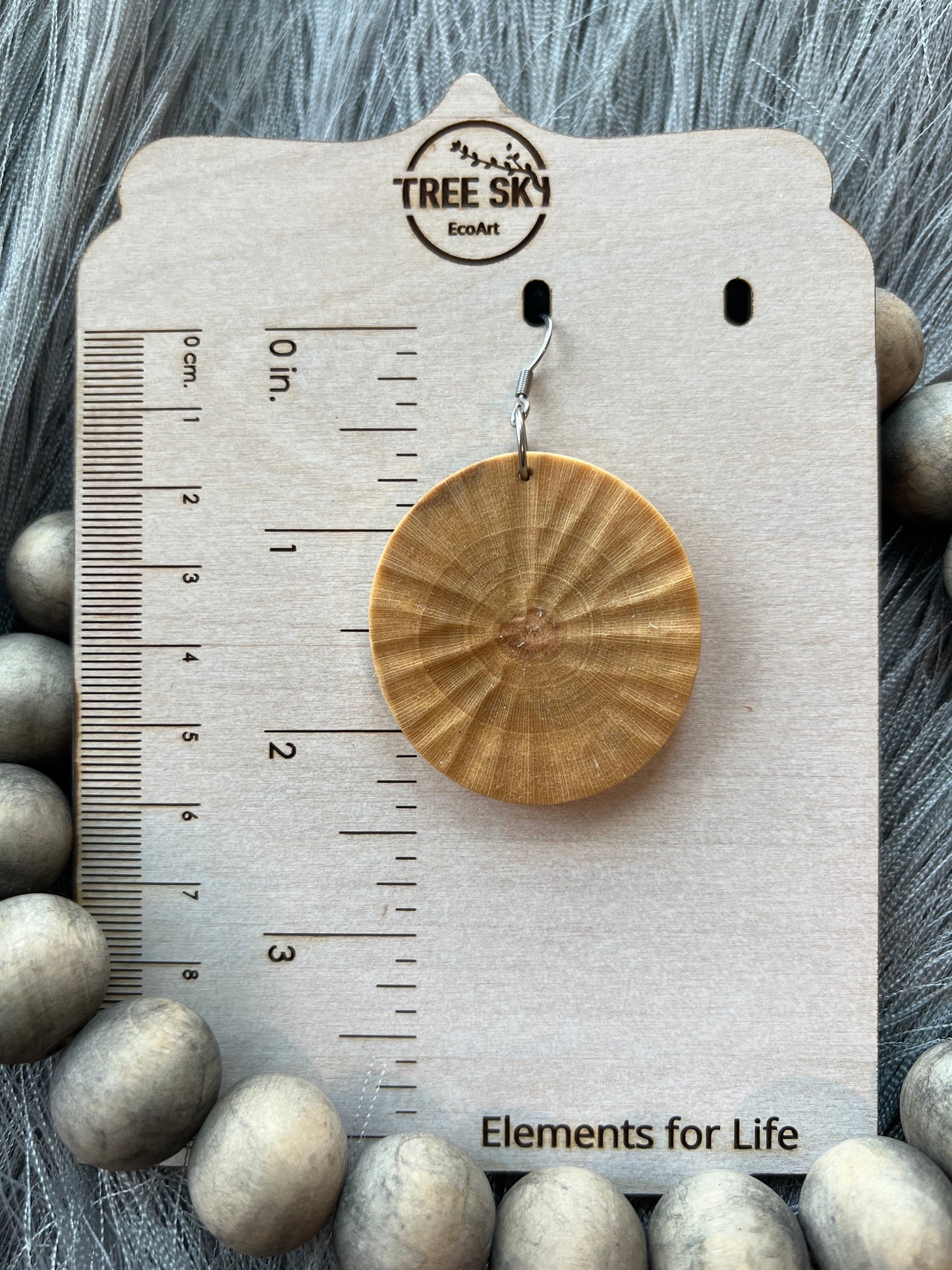 Creative Muse textured circle earrings