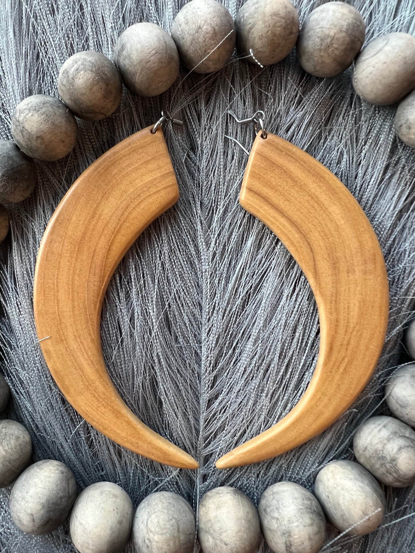 Long handmade earrings