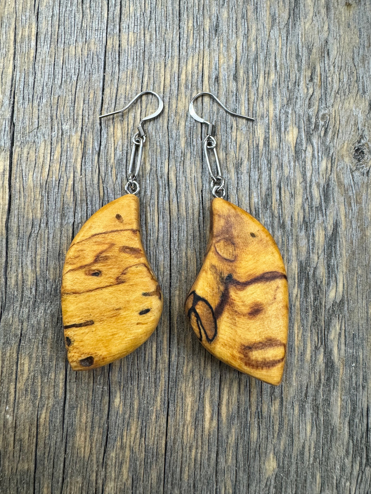 Spalted Maple dangle earrings