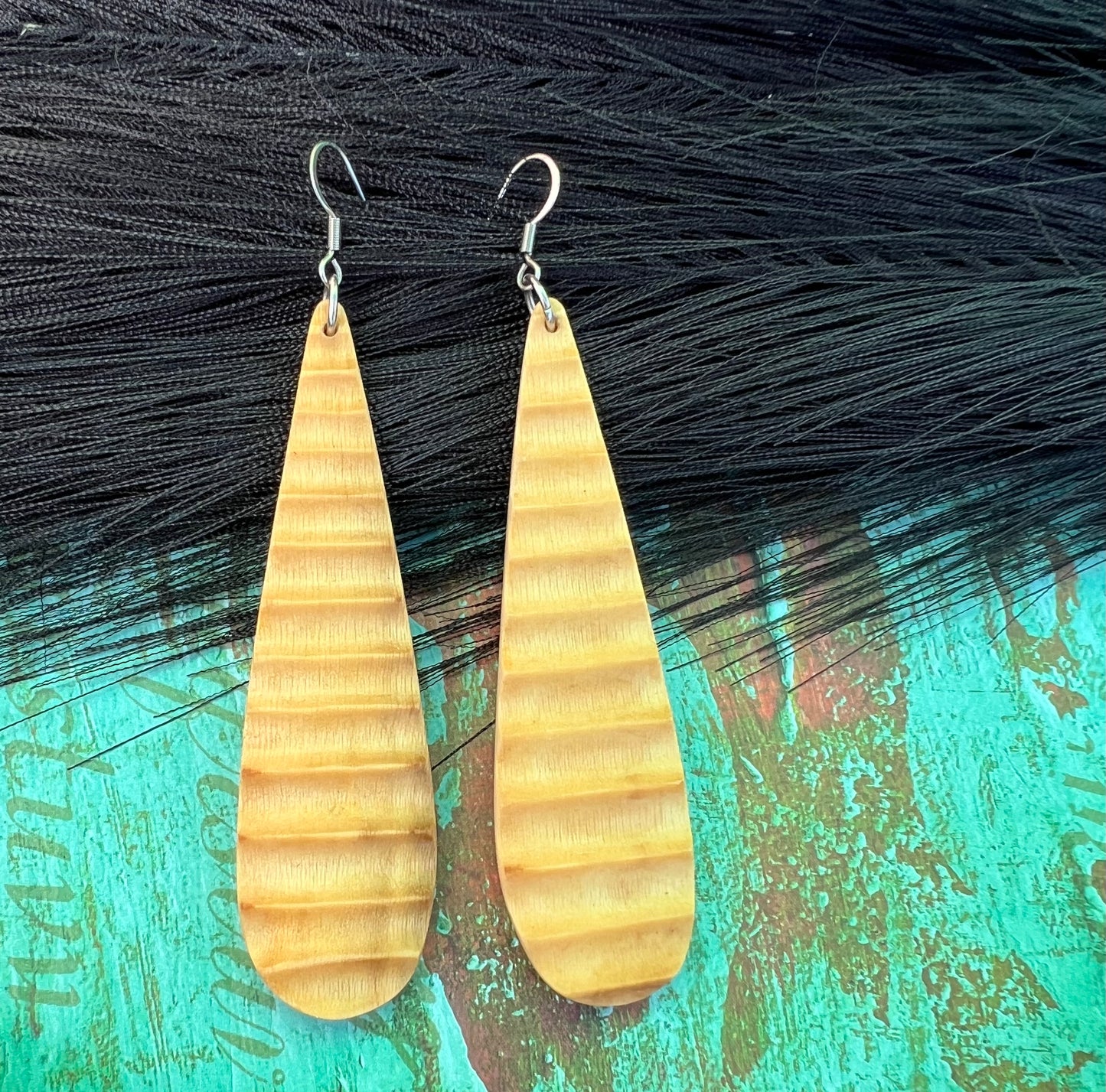 Architectural dangle earrings