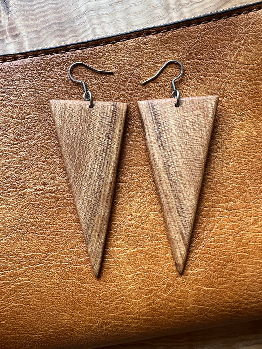 Triangle dangle earrings